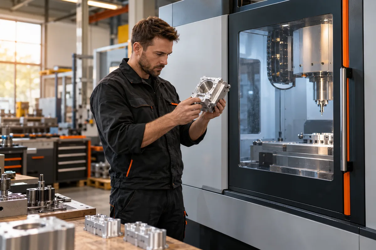 Illustratives Themenbild für CNC-Fertigung